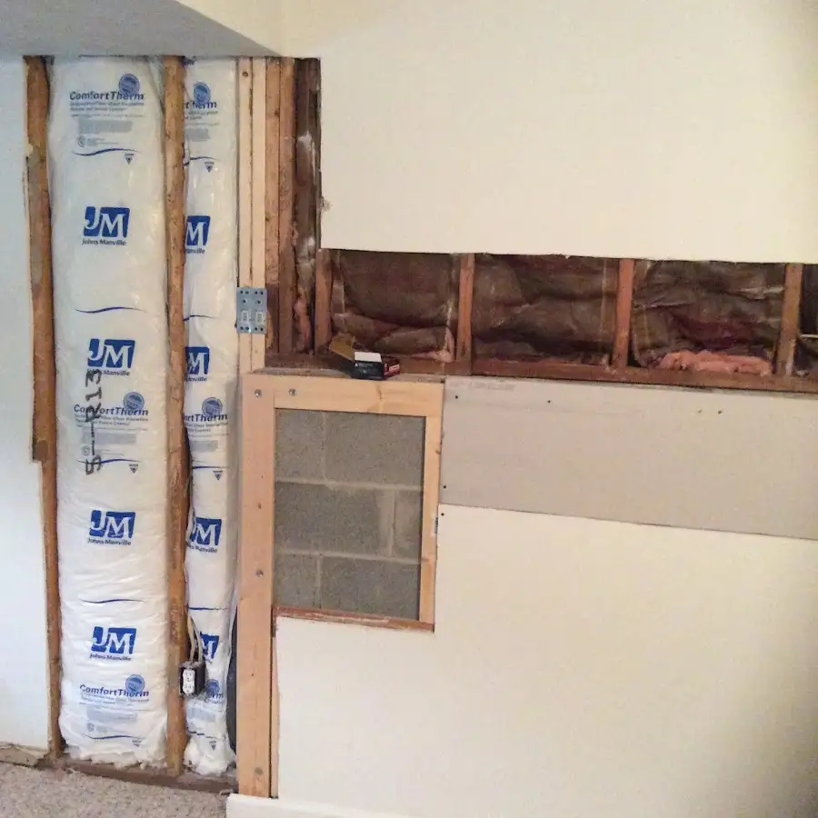 Wall insulation replacement during Contents Cleaning & Restoration in Oelwein